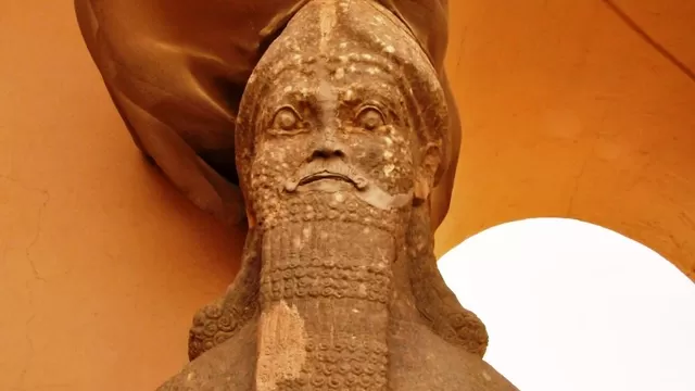 Estatua asiria en Irak. Foto: AFP