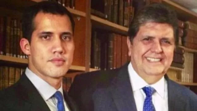 Juan Guaidó comparte foto con Alan García a un mes su muerte. Foto: Juan Guaidó/Twitter