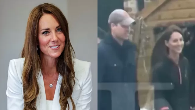 Kate Middleton reapareció muy sonriente con el príncipe Guillermo en medio de polémica