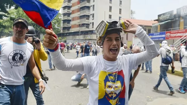 Lilian Tintori, opositora venezolana y esposa de Leopoldo López. Foto: AFP