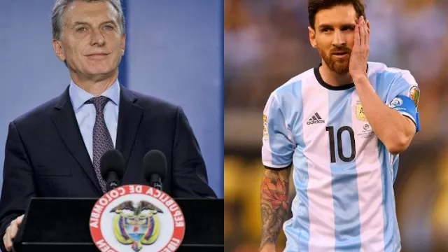 Mauricio Macri y Lionel Messi (Vía: AFP)