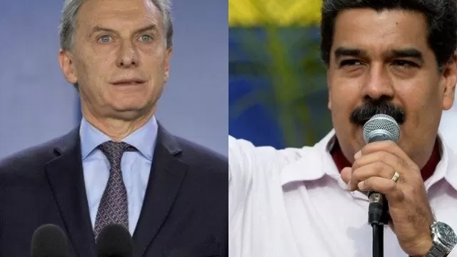 Mauricio Macri y Nicolás Maduro (Vía: AFP)