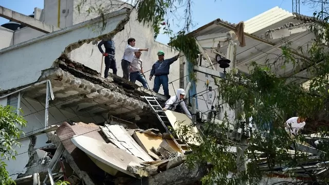 Terremoto de 7.1 en México. Foto: AFP