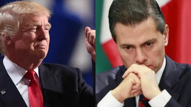 Donald Trump y Enrique Peña Nieto. (Vía: AFP)