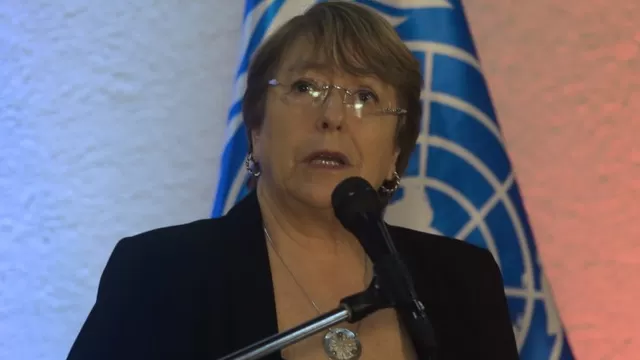 La alta comisionada de las Naciones Unidas, Michelle Bachelet, pidió hoy diálogo entre el Gobierno de Chile y la sociedad civil. Foto: AFP