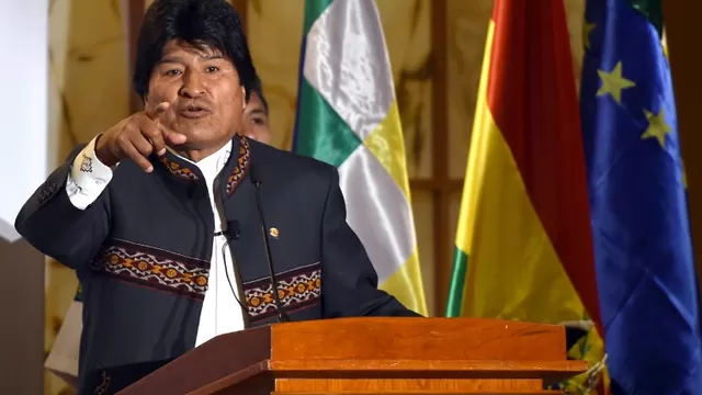 El presidente de Bolivia, Evo Morales, pronuncia el discurso de apertura en la inversi&oacute;n en la Cumbre de Nueva Bolivia, organizado por el Financial Times en el Hotel Four Seasons de Nueva York. (V&iacute;a: AFP)