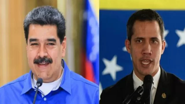 Nicolás Maduro y Juan Guaidó. Foto: AFP
