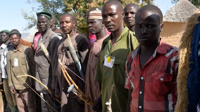 Comité de autodefensa contra el Boko Haram en el norte de Camerún en febrero del 2016. Foto: AFP