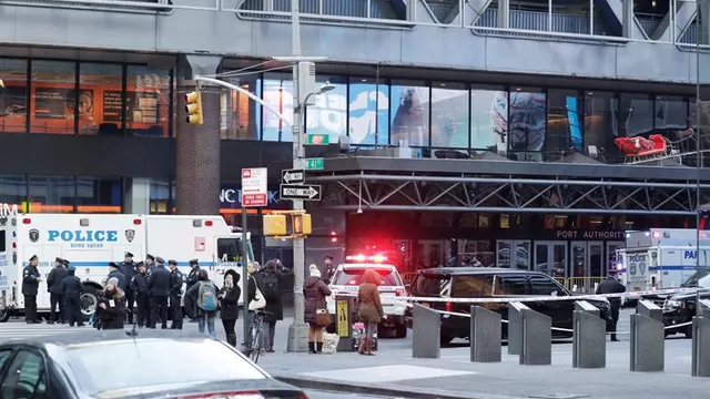 Explosión en terminal de buses de Nueva York deja varios heridos. Foto: EFE