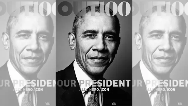 Barack Obama en la publicaci&oacute;n OUT. (V&iacute;a: Twitter)