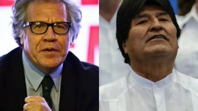 Luis Almagro y Evo Morales. (Vía: Twitter)