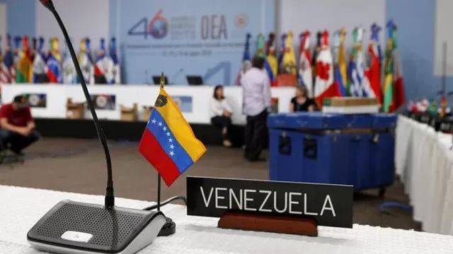 OEA debate resolución de condena de arresto de Edgar Zambrano, diputado opositor venezolano. Foto: AFP