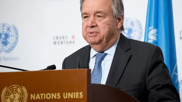 António Guterres, secretario general de la ONU. Foto: AFP/ONU