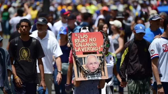 Protestas de opositores a Maduro en Venezuela. Foto: AFP