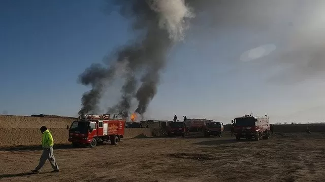 El accidente ocurrió en un desguace de la ciudad de Gadani cuando uno de los tanques de un petrolero que estaba siendo desmantelado comenzó a arder. (Vía: Twitter)