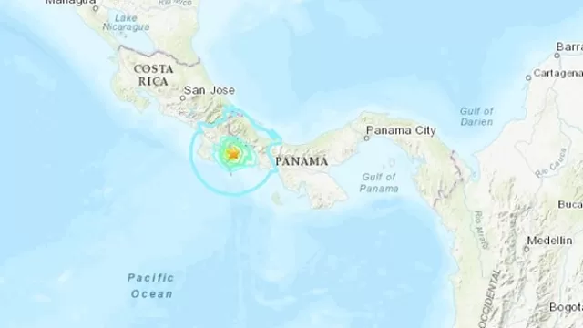 Panamá: 5 heridos y destrozos materiales tras sismo de magnitud 6,1. Foto: USGS