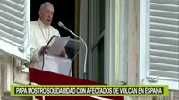 Papa Francisco mostró su "solidaridad" a los afectados por el volcán en La Palma