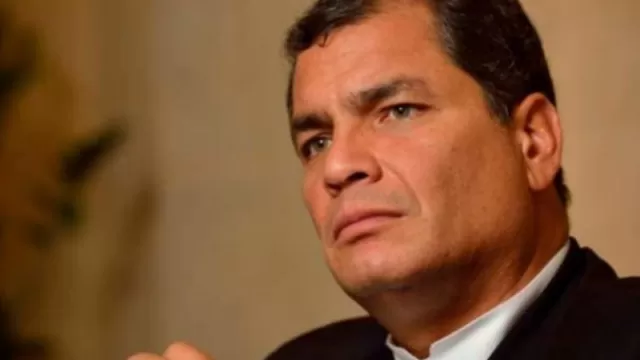 Rafael Correa expresó su sentir tras el fallecimiento de García Pérez (Foto: AFP)