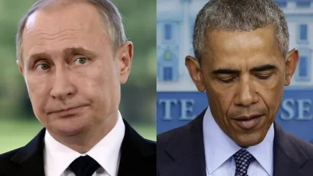 Vladimir Putin y Barack Obama (Via: AFP)