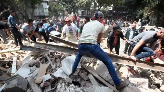 Terremoto en México. Foto: AFP