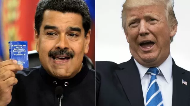 Nicolás Maduro y Donald Trump. (Vía: AFP)