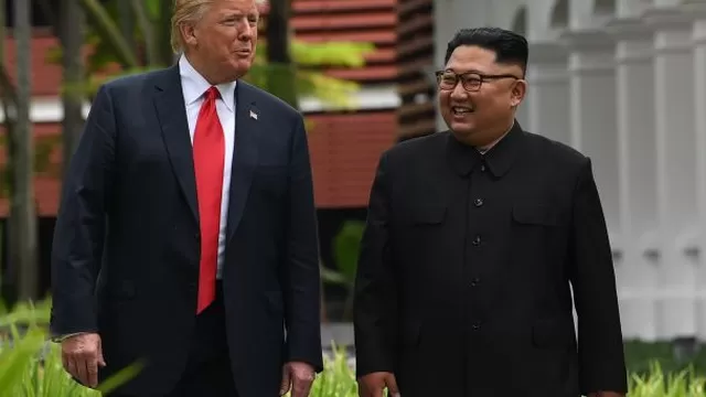 &quot;Como saben, continu&oacute;, Kim me escribi&oacute; una carta, una carta preciosa y me pidi&oacute; un segundo encuentro y vamos a hacer eso&quot;, dijo Trump. (Foto: AFP)