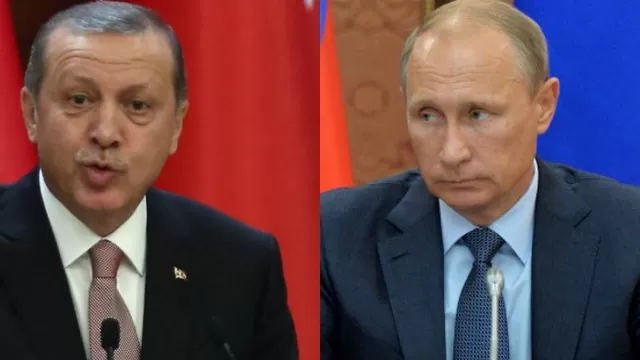 Recep Tayyip Erdogan y Vladimir Putin. (Foto: AFP)