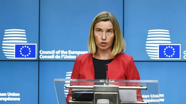 Federica Mogherini, representante de política exterior europea. Foto: AFP
