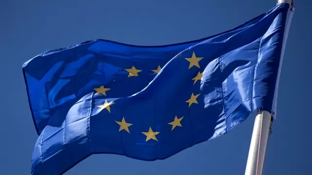 Bandera de la Unión Europea. Foto: AFP