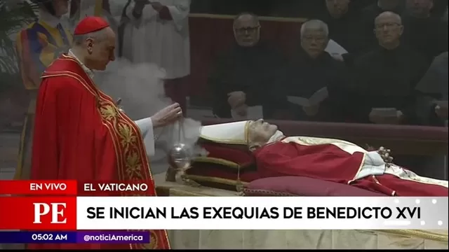 El Vaticano: Inició las exequias de Benedicto XVI