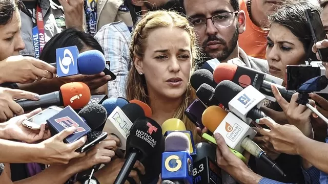 Lilian Tintori, esposa del opositor venezolano Leopoldo López. Foto: AFP