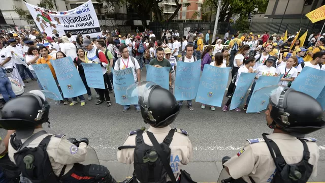 Para hoy está prevista una masiva marcha contra Maduro. Foto: AFP
