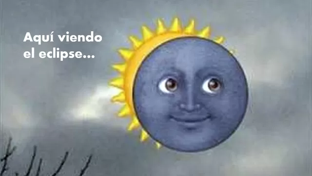 Meme sobre eclipse solar. Imagen original: @erickalan420