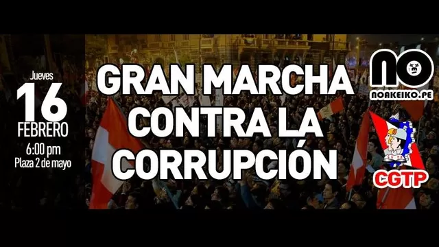 Convocan a marcha contra la corrupción. (Vía: Facebook)