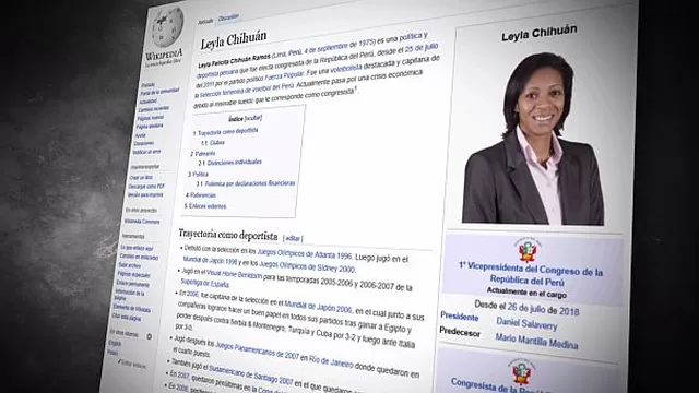 Leyla Chihuán: cambian su biografía en Wikipedia y bromean sobre su sueldo