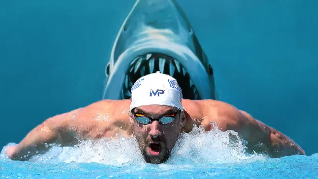 Michael Phelps vs. tiburón blanco: el nadador perdió el duelo, pero no la vida