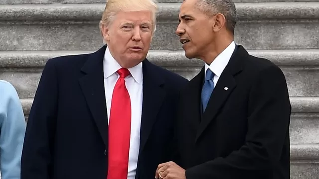 Trump y Obama. Foto: AFP
