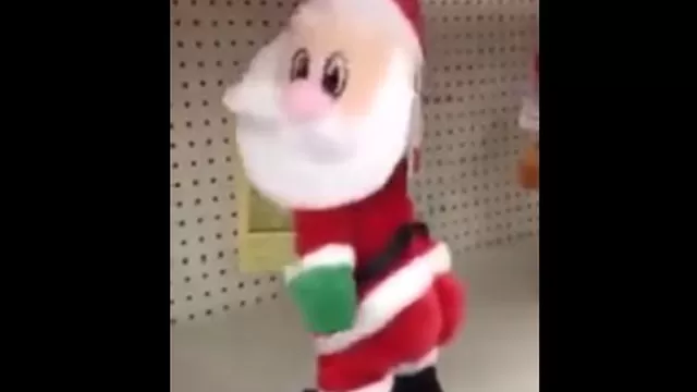 Youtube: Papá Noel que mueve el 'totó' causa sensación en redes sociales