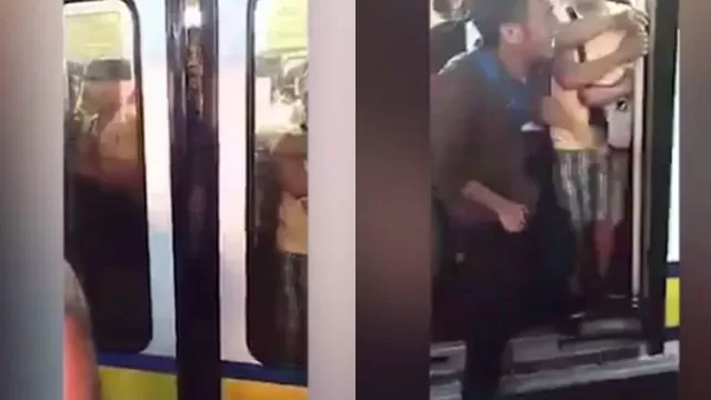 YouTube: partes íntimas de sujeto quedan atrapadas entre las puertas del metro