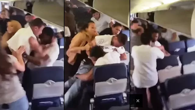 Youtube: pelea con puñetazos en avión deja un herido y dos arrestados