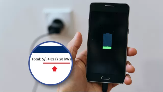 ¿Cuántos watts consume cargar un celular?