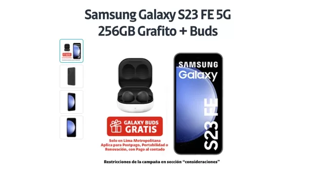 Adquiere el Samsung Galaxy S23 FE de 256 GB en Claro.