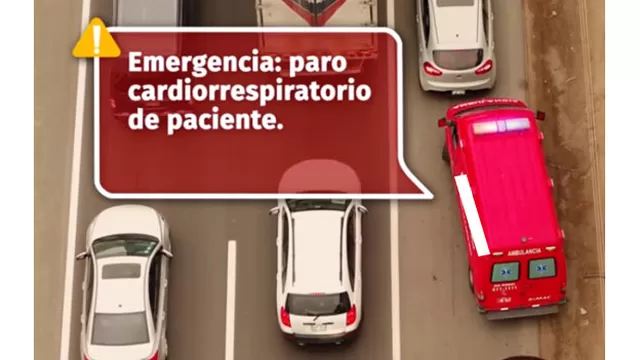 Las vías auxiliares de las carreteras son exclusivas para el uso de vehículos de emergencia y oficiales