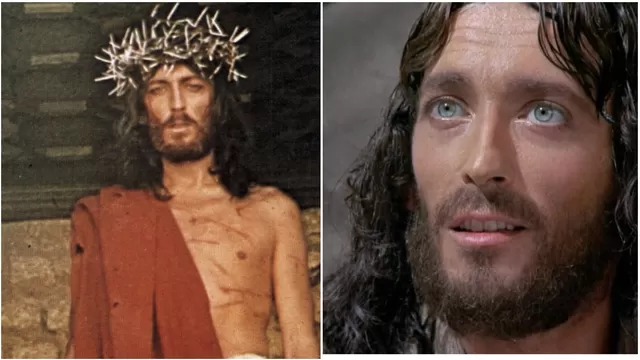 El actor Robert Powell como Jesus de Nazaret (1977).