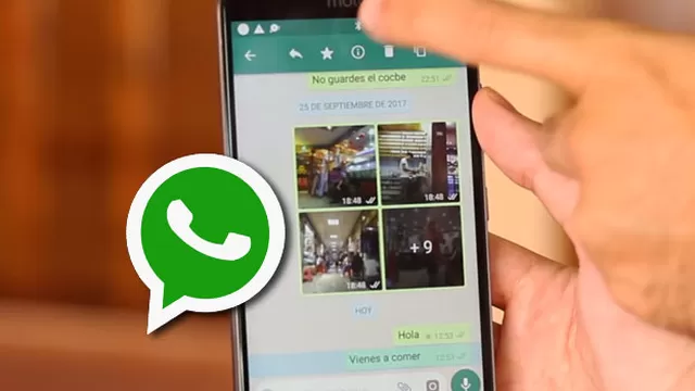 Las fotos que te envían por WhatsApp te quitan espacio en tu teléfono
