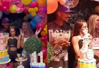 Paolo Guerrero acompañó a Ana Paula Consorte en el cumpleaños de su hija
