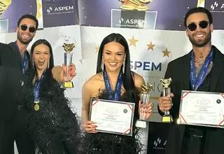 Angie Arizaga y Jota Benz fueron premiados en Cusco en estas categorías