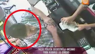 Denuncian que falso policía secuestro y le quitó su dinero a anciano