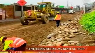 Después de 8 meses del accidente de Tiago todavía la Costa Verde está sin mallas