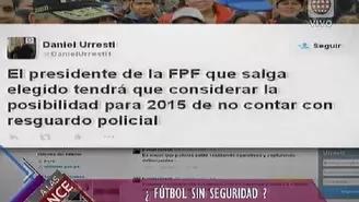 El fútbol peruano se quedaría sin seguridad policial el 2015